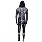 XYYEA black and white skull cosplay Halloween stage performance costume