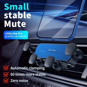 Car phone holder gravity car holder snap-on air outlet suction cup instrument center console car navigation support