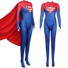 New superwoman tights cape cosplay anime costume