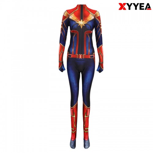 XYYEA Captain Marvel bodysuit cosplay performance costume