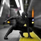 Black Spiderman Superhero Costume