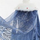 Frozen Elsa Princess Blue Fur Collar Dress