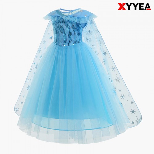 Frozen Blue Elsa Princess Dress