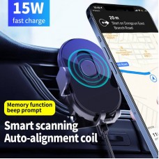 Wireless fast charging 2021 new car mobile phone holder charger car with car navigation support fixing bracket
