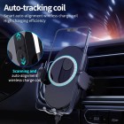 Wireless fast charging 2021 new car mobile phone holder charger car with car navigation support fixing bracket